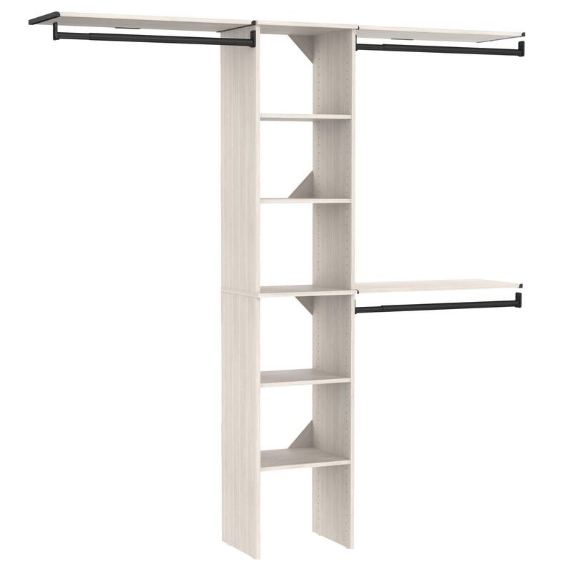 ClosetMaid SuiteSymphony 16-inch Tower Closet Organizer - White Timber with Shelving
