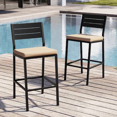 Outdoor Barstool Counter Height Bar Stools with Cushion - see picture
