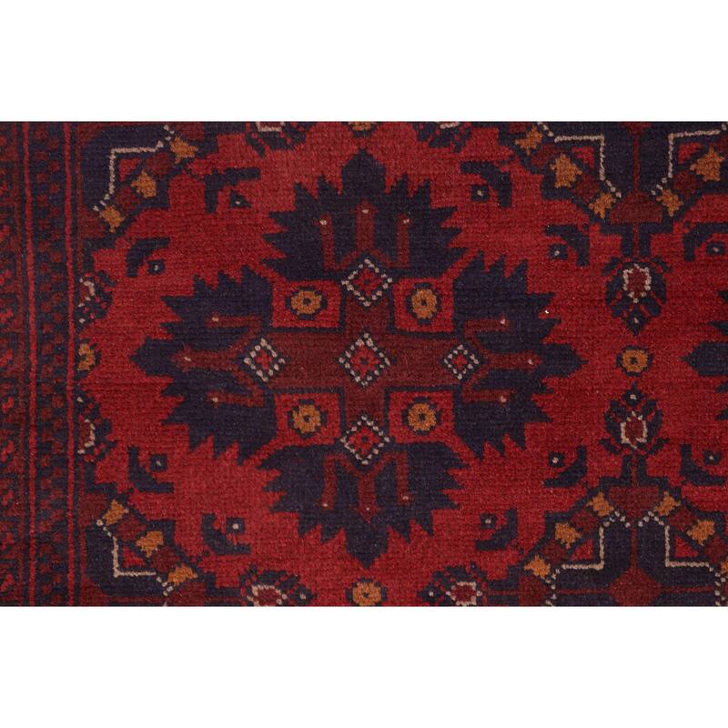 Tribal Biljik Khal Mohammadi Angel Red/Blue Rug - 6'6'' x 9'8''