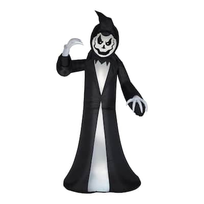 National Tree Company Halloween Inflatable Animated Reaper, 9.5 feet