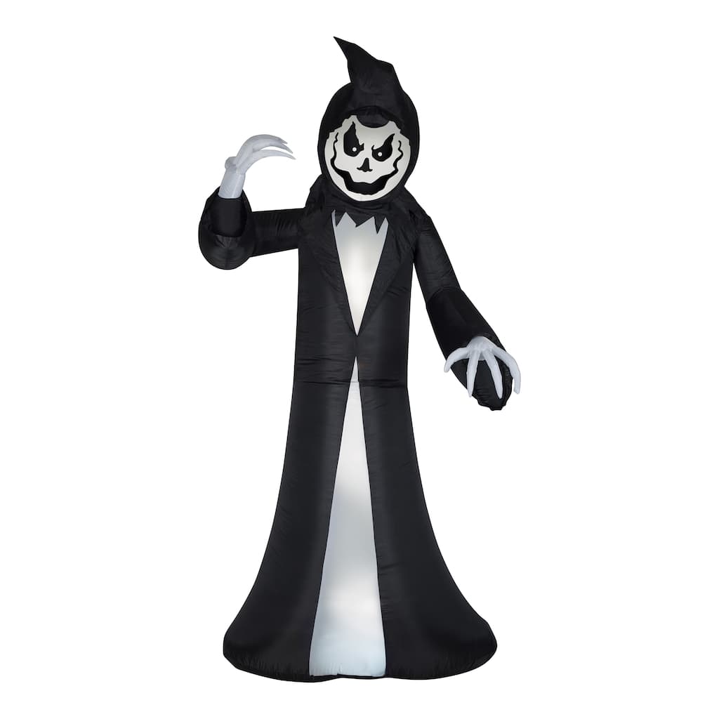 National Tree Company Halloween Inflatable Animated Reaper, 9.5 feet