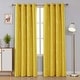 preview thumbnail 14 of 106, Deconovo Silver Line 52 Width Curtain Panel Pair (2 Panel) W52" x L108" - Mellow Yelllow