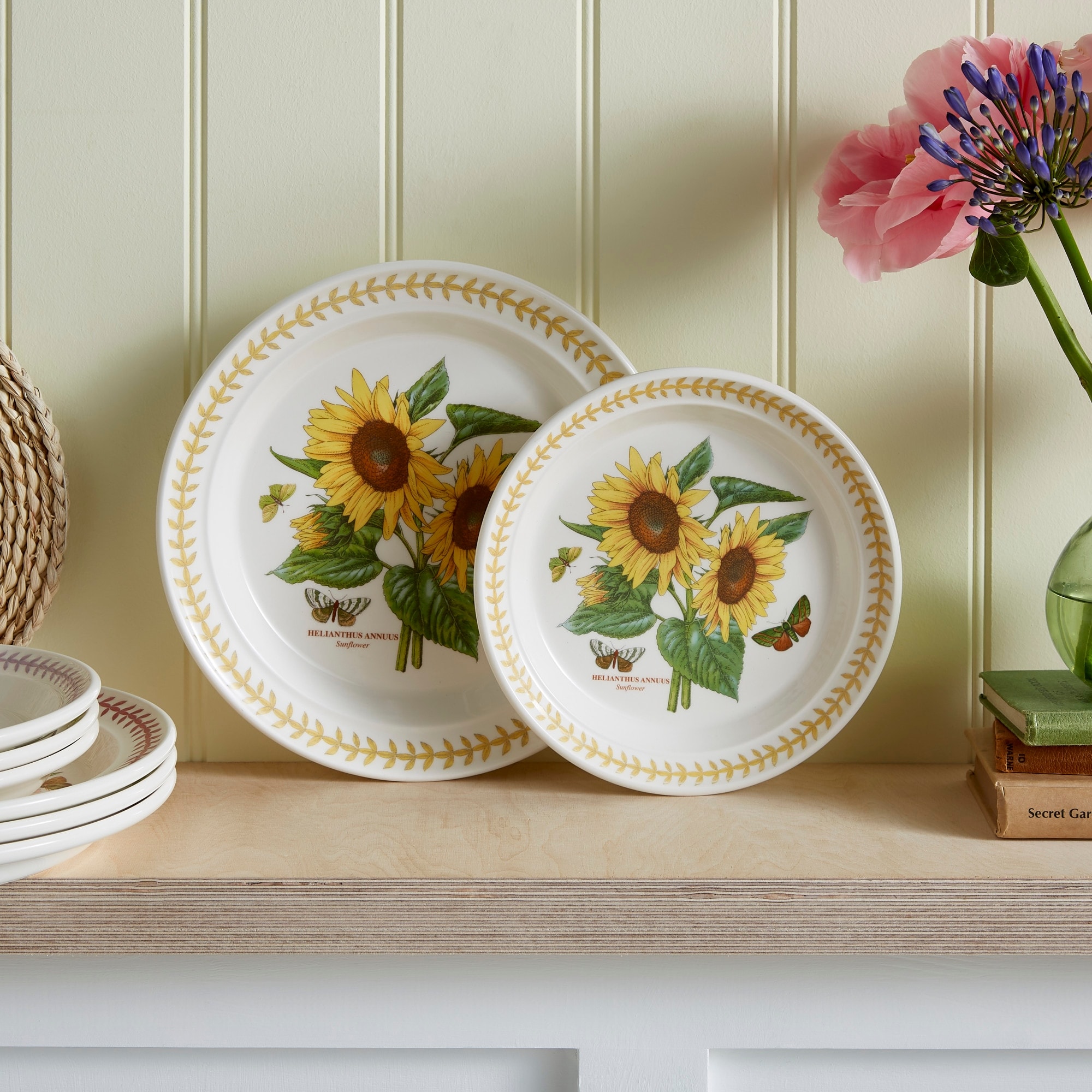 Portmeirion Botanic Garden Set of 6 Meadow Dinner Plates - 10.5 in