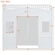 preview thumbnail 8 of 78, Solid Wood Loft Bed w/ Bulit-in Wardrobe, Hanging Rod & Storage Shelves, Twin/Full Size Playhouse Design Loft Bedframe w/ Window