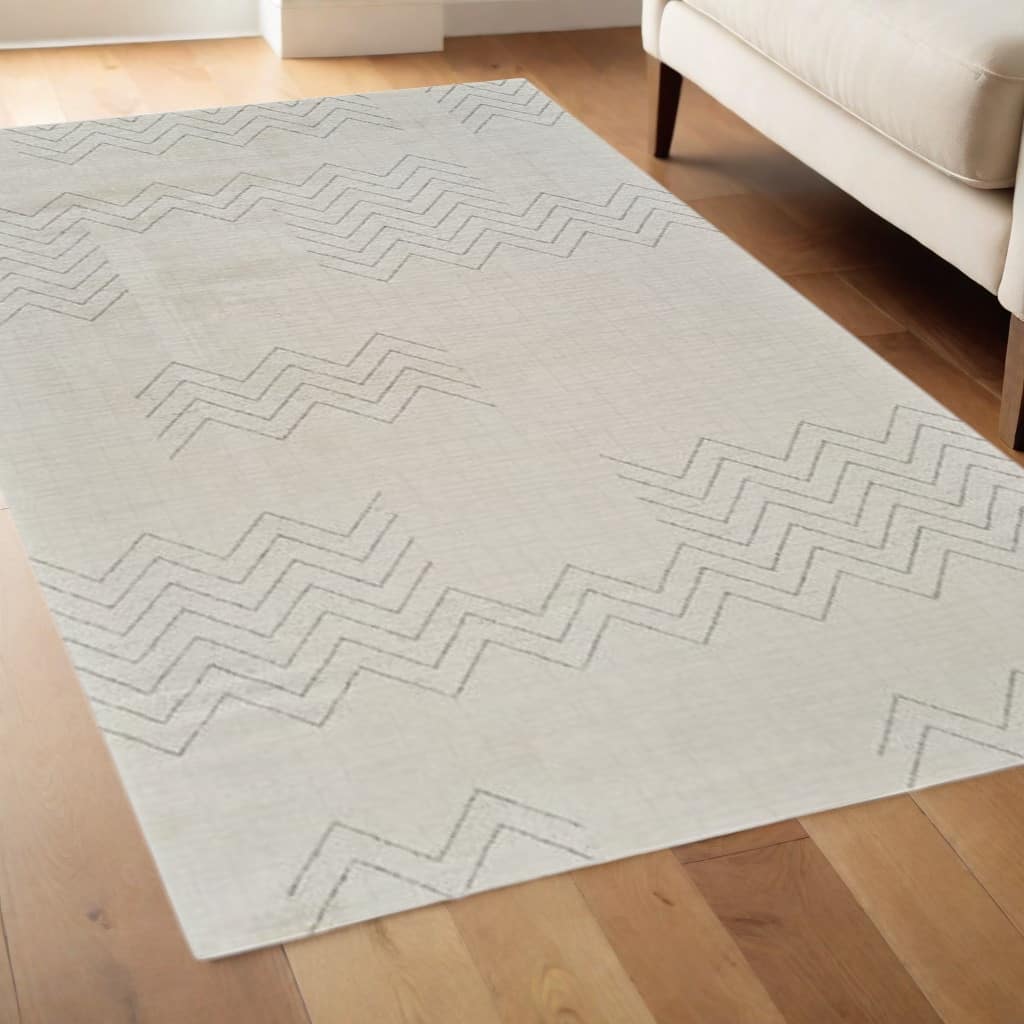 Betab Distressed Abstract Modern Stain Resistant Woven Durable Area Rug By HomeRoots