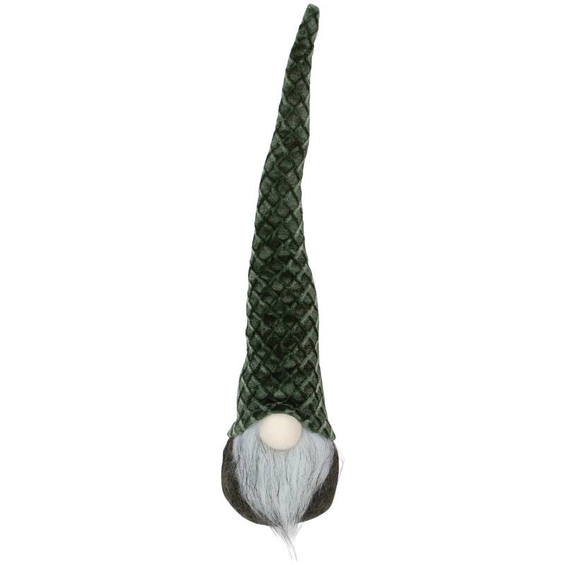 18" Dark Green Gnome Christmas Tabletop Decoration