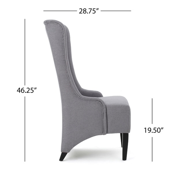 Callie High back Fabric Dining Chair by Christopher Knight Home