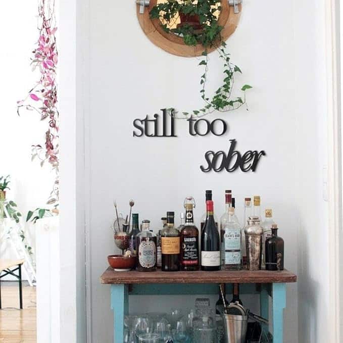 Still Too Sober Metal Wall Art - 3-Piece Set, Inspirational Wall Decor