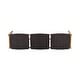 preview thumbnail 11 of 12, Cambria Wicker Bench by Christopher Knight Home