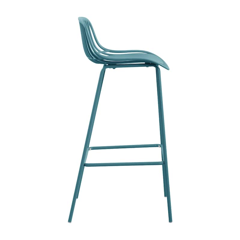 Christopher Knight Home - Benson Modern Outdoor Barstool with Weather-Resistant Design - Set of 2