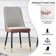preview thumbnail 11 of 11, 5-Piece Kitchen Table Set with 4 PU Curved Chair Cushion, Dining Table Set with Marble Table Top for Dining Room