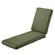 preview thumbnail 21 of 20, Classic Accessories Montlake Water-resistant Patio Chaise Lounge Cushion heather fern green