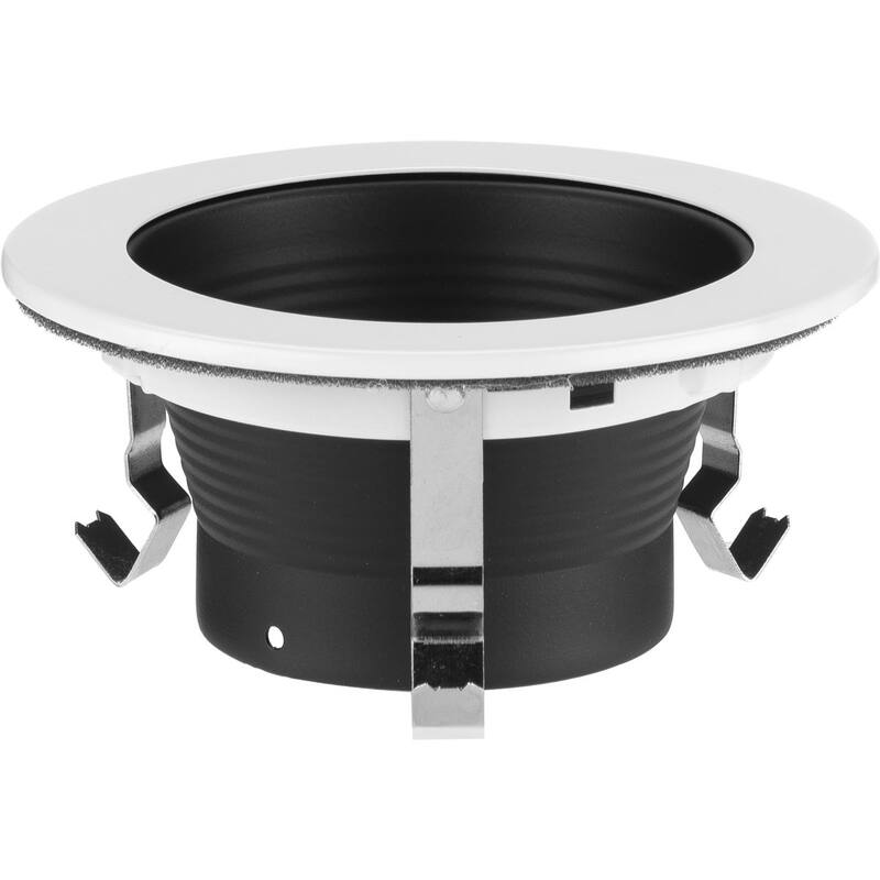 4 in. Black Recessed Step Baffle Trim for 4 in. Housing - Medium