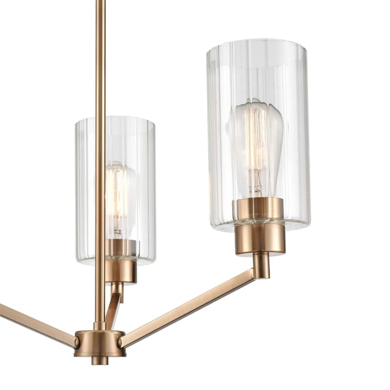 Millennium Lighting Beverlly Chandelier Light Fixture with Clear Beveled Glass