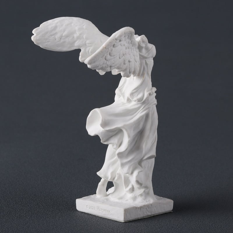 4.33 inches Height Polyresin Winged Nike of Samothrace Multicolor Finish Figurine
