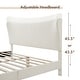 preview thumbnail 51 of 58, Furniture of America Gail Modern White Boucle Adjustable Queen-Size Platform Bed