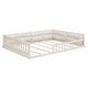 preview thumbnail 5 of 10, Wood Full Size Bed with Guardrail and Pillow