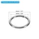 Metal O Rings, 15Pcs 304 Stainless Steel Round Rings for Hardware Bags ...