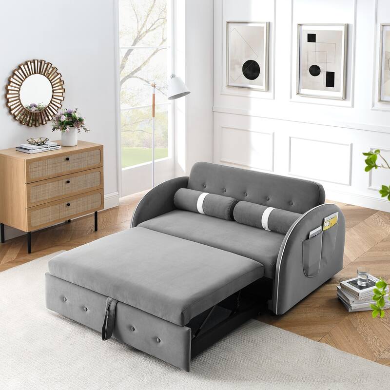 2 Seater Loveseats Sofa Couch with side pockets - Bed Bath & Beyond ...