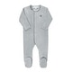 preview thumbnail 4 of 5, Ely's & Co. Velour Embroidered Bird & Butterfly Footie Collection Blue - 1 Months