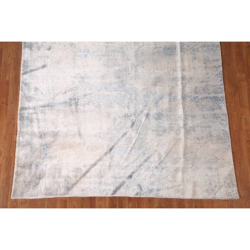 All-Over Abstract Modern Area Rug Handmade Wool Carpet - 6'6" x 9'10"