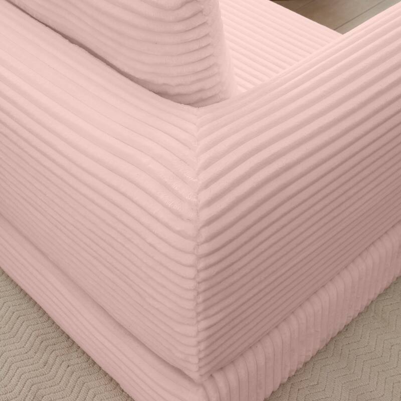 2-in-1 Folding Convertible Sofa Bed, Modern Corduroy Sleeper Couch