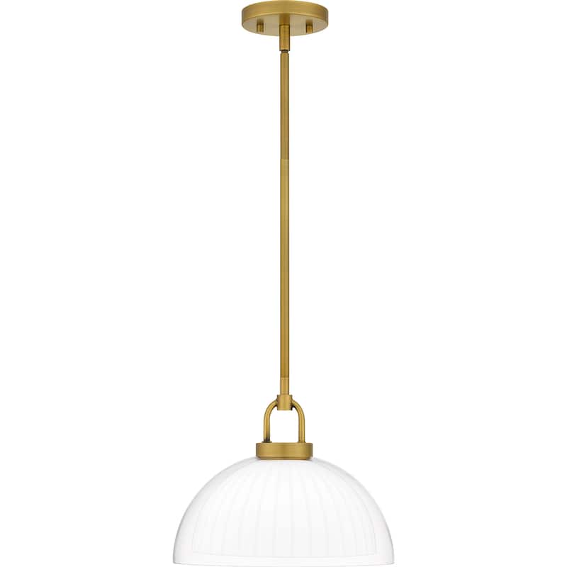 Jansen 1-Light Brushed Gold Pendant Light
