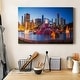 preview thumbnail 5 of 6, Downtown Chicago At Night Premium Gallery Wrapped Canvas - Ready to Hang