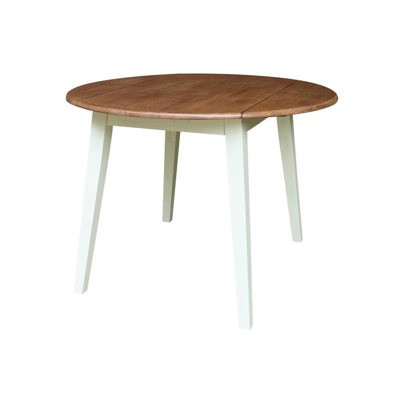 42" Round Dual Drop Leaf Dining Table with Chairs