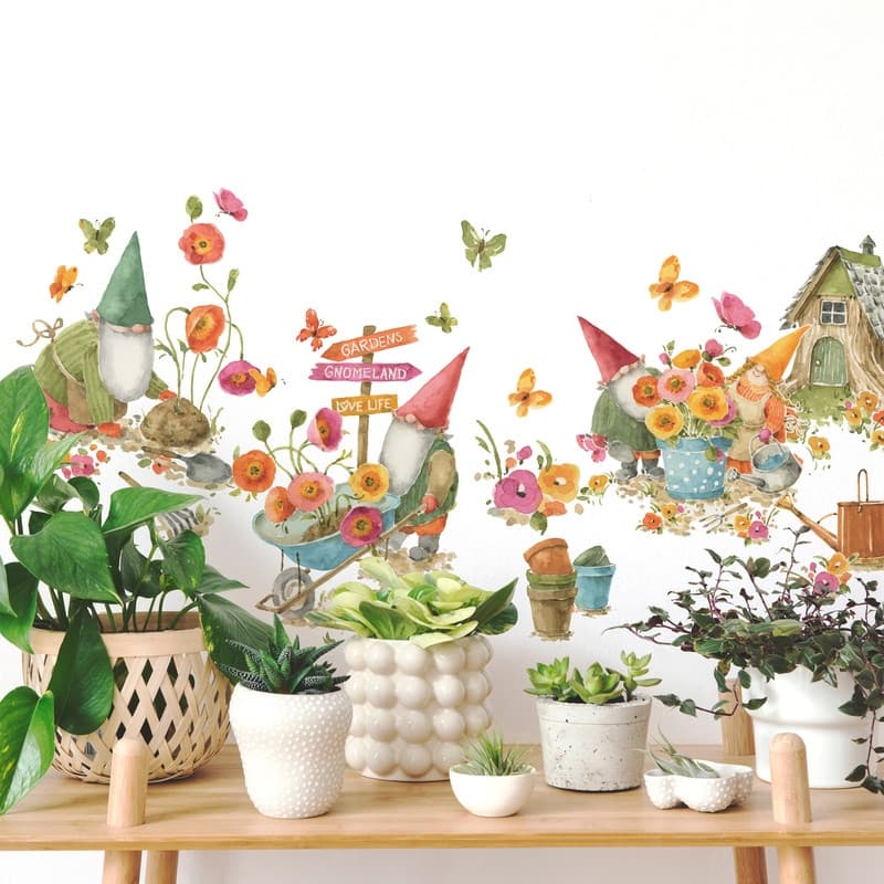 Lisa Audit Garden Gnomes Peel And Stick Wall Decals Bed Bath & Beyond