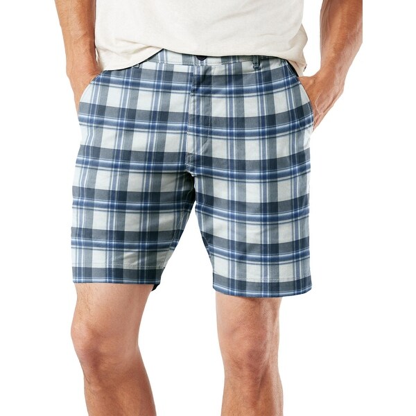 plaid chino shorts