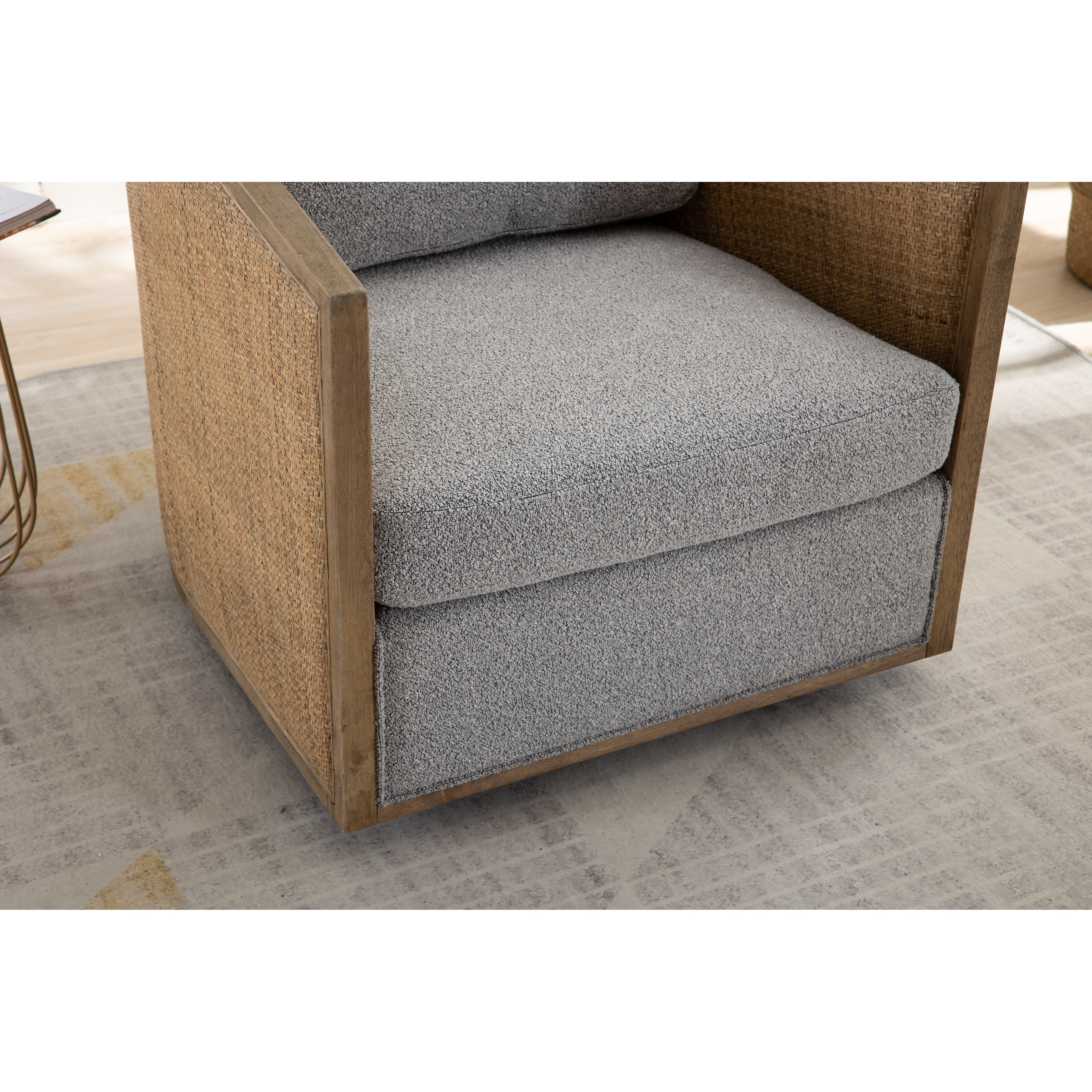Dixon rattan swivel chair sales