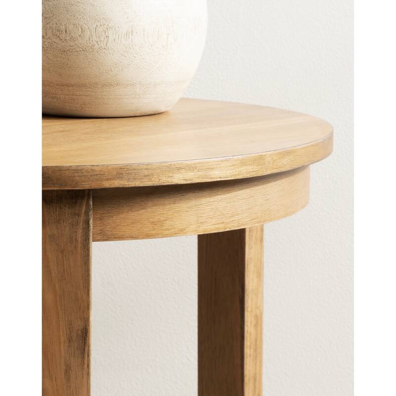 Kate and Laurel Foxford Round Wood Side Table