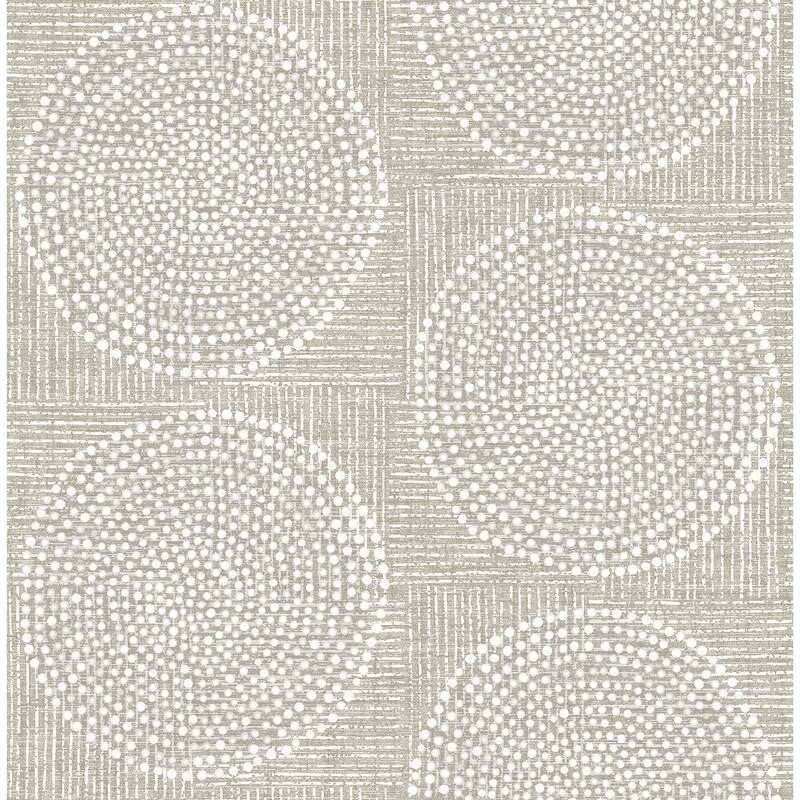 A-Street Prints Salma Beige Medallion Wallpaper