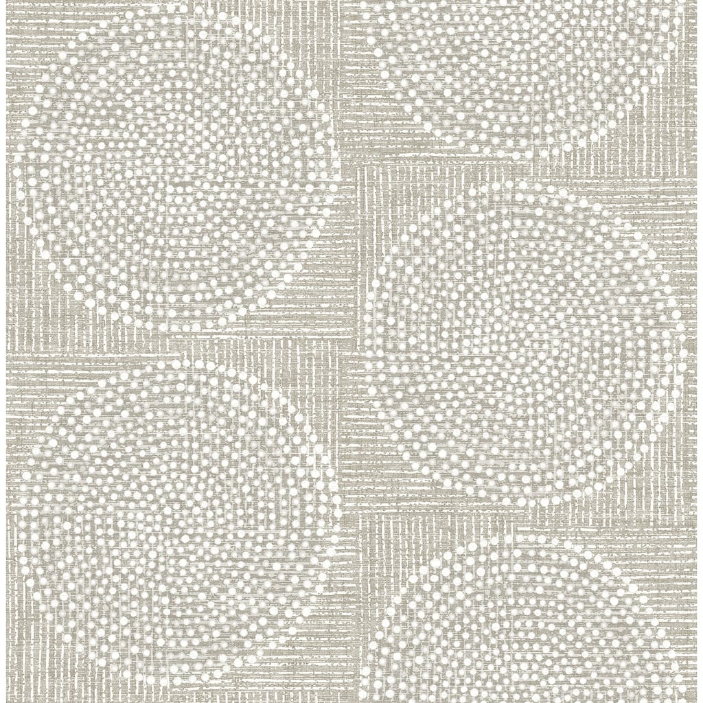 A-Street Prints Salma Beige Medallion Wallpaper