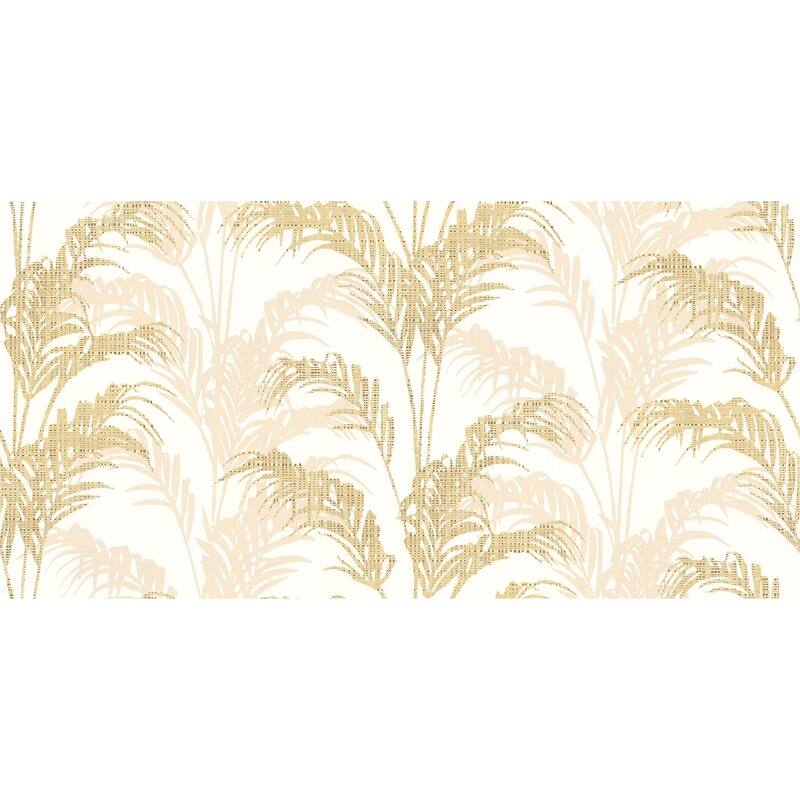 Advantage Rattan Gold Palm Wallpaper