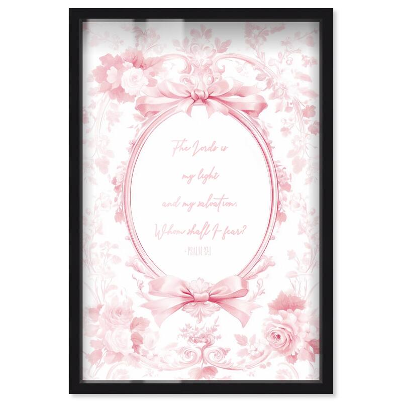 My Light Pink Shadowbox by Art Remedy - Black - 10" x 15"