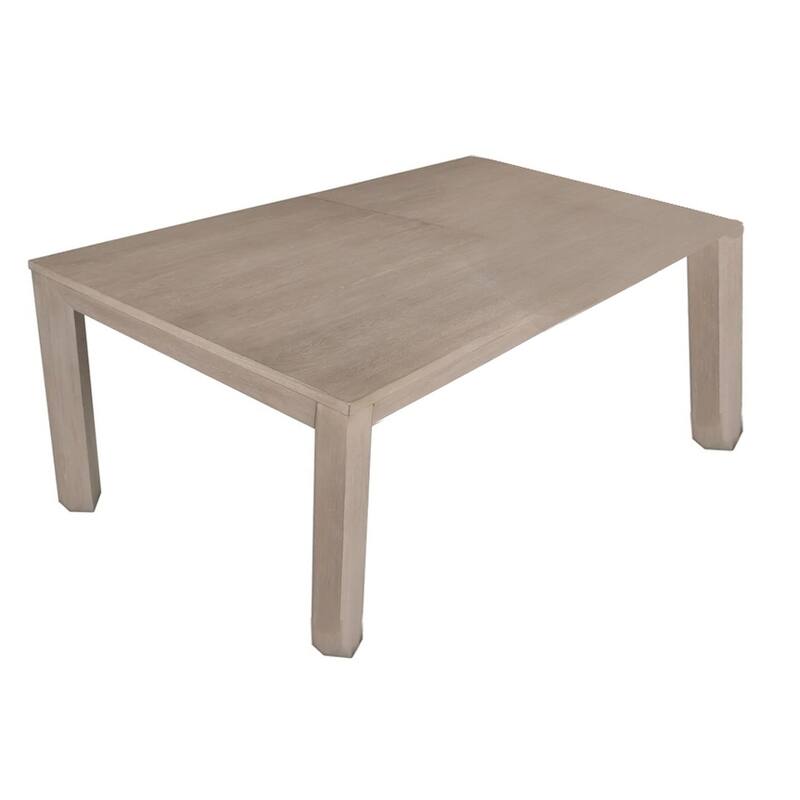 Kizie Dining Table, 94-118 Inch Extendable Top, Tawny Brown Rubberwood