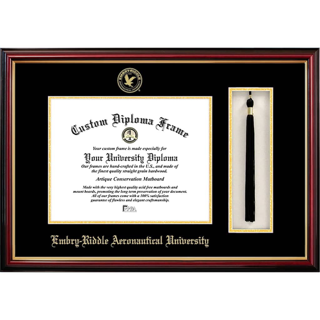 Embry-Riddle University 11w x 8.5h Tassel Box and Diploma Frame