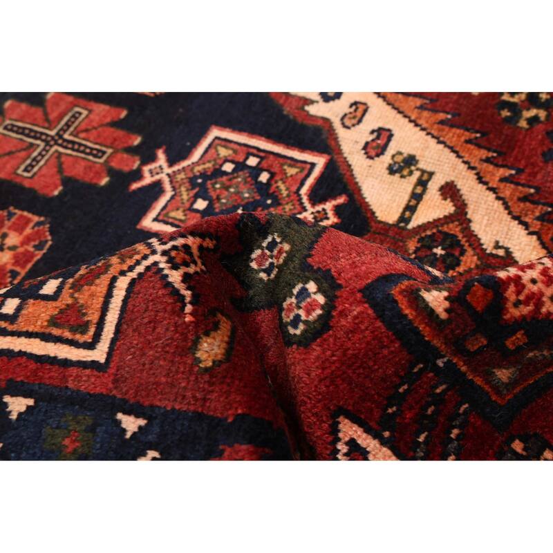 ECARPETGALLERY Hand-knotted Andelz Dark Red Wool Rug - 4'2 x 6'7