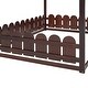 preview thumbnail 28 of 29, Full Wood House Bed wemi-enclosed Roof, Fence Type Guardrail - Unisex