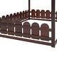 preview thumbnail 52 of 60, Kids Wood Bed, House Bed Frame with Fence-Shaped Guardrails for Teens Girls Boys, Slats are not Included