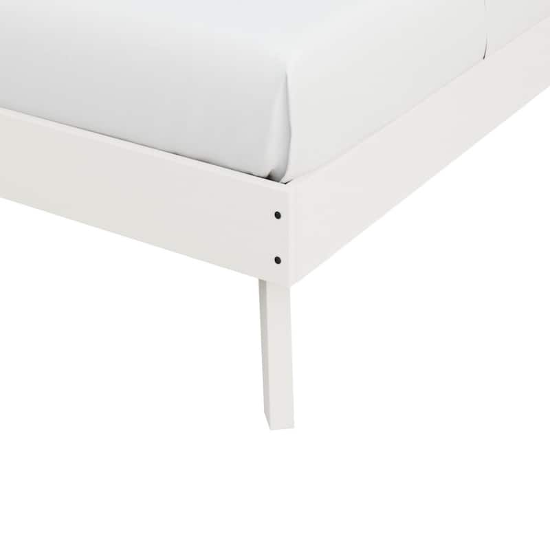 CraftPorch Mid-Century Wooden Platform Bed