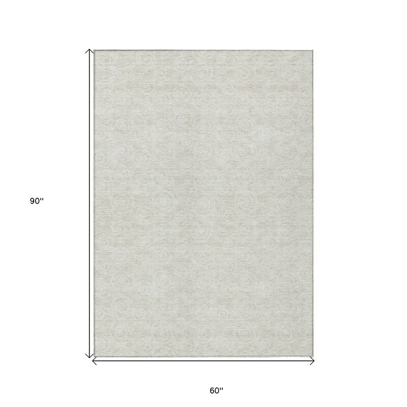 HomeRoots Geometric Transitional Rectangle Outdoor Rug