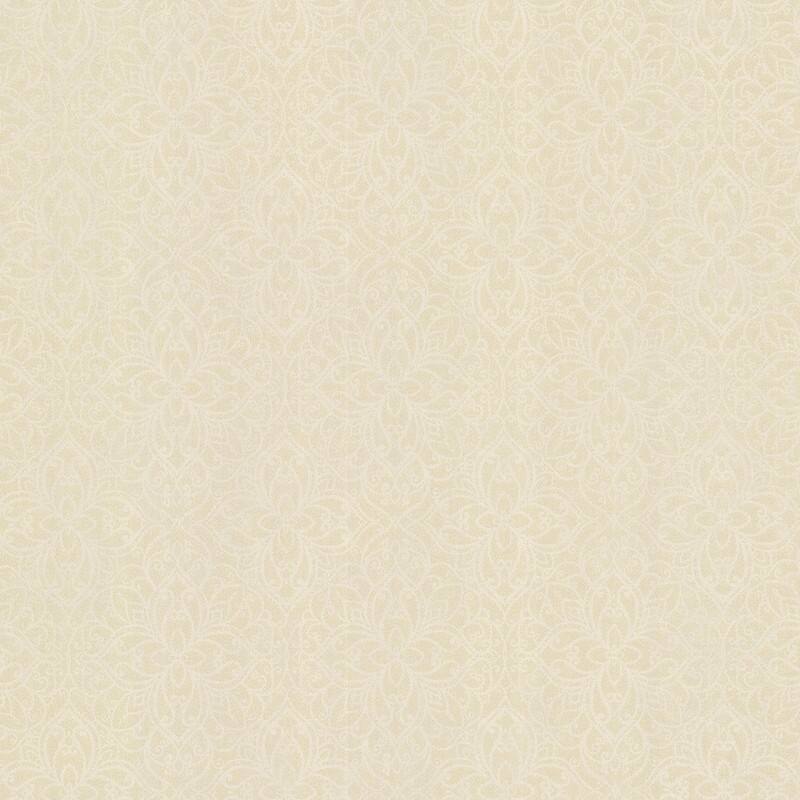 Kenneth James Yasmine Brass Moroccan Mini Medallion Wallpaper - 20.5in x 396in x 0.025in