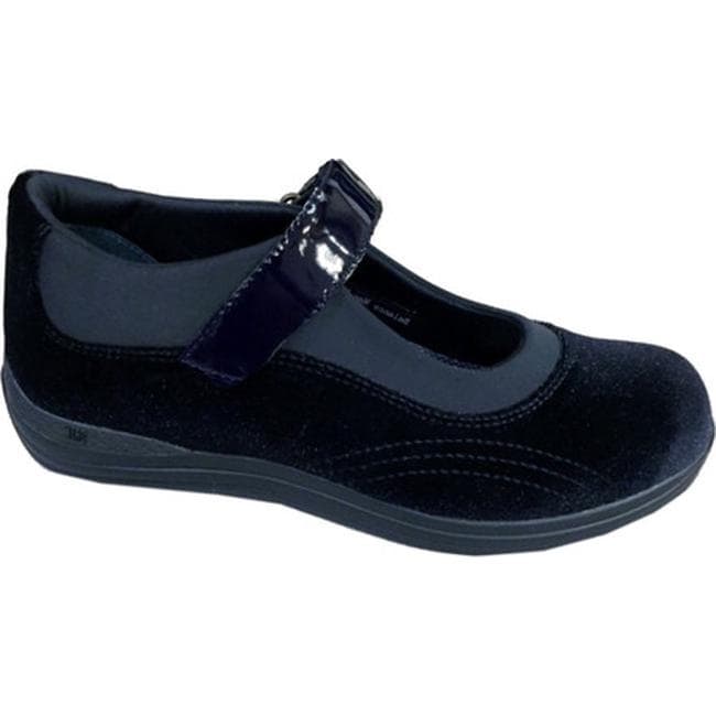 black velvet mary jane shoes