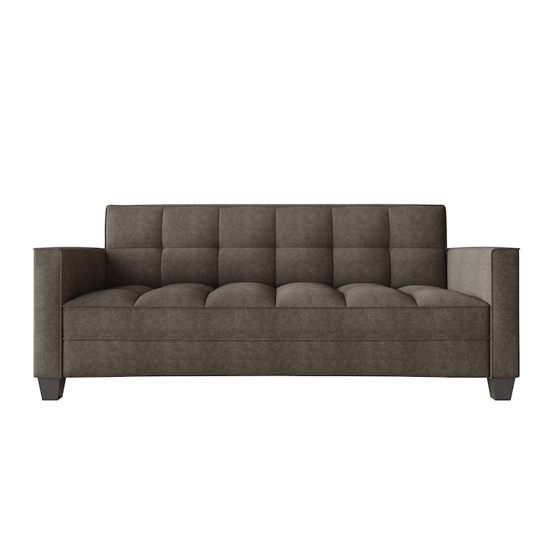 CraftPorch Chic Modern Linen Upholstered Sofa - Brown