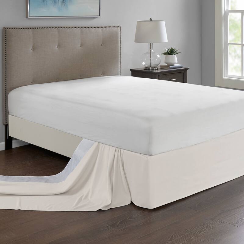 Madison Park Simple Fit Wrap Around Adjustable 26-inch Drop Bedskirt