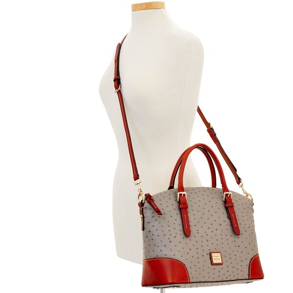 Dooney and bourke ostrich domed satchel clearance