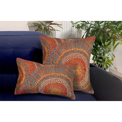 Liora Manne Marina Circles Indoor/Outdoor Pillow